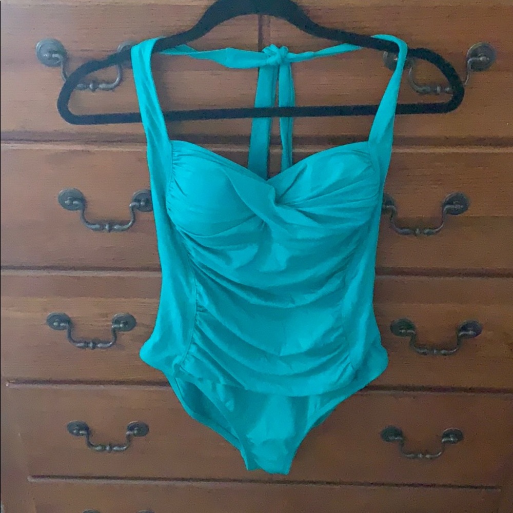 La Blanca Teal One-Piece Swimsuit